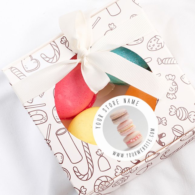 Redonda Pegatina de embalaje de panadería (Subido por el creador)