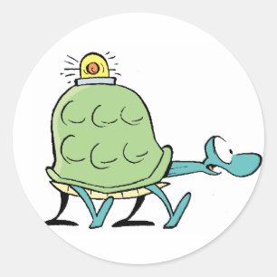 Redonda Pegatina de emergencia de tortuga de pantano