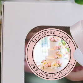 Redonda Pegatina de empaquetado de pasteles