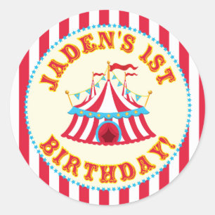 Redonda Pegatina de encargo del carnaval con Jaden