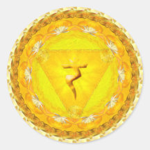 Pegatina de Energía, Fuego, Fuerza, Sun Chakra