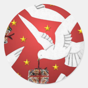 Redonda Pegatina de entrega de unidades