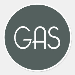 Redonda Pegatina de equipo de grabación y mezcla de GAS