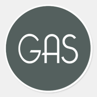 Redonda Pegatina de equipo de grabación y mezcla de GAS
