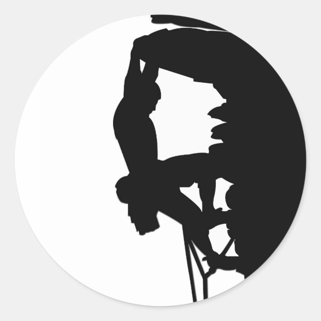 Redonda Pegatina de escalada de rock (Anverso)