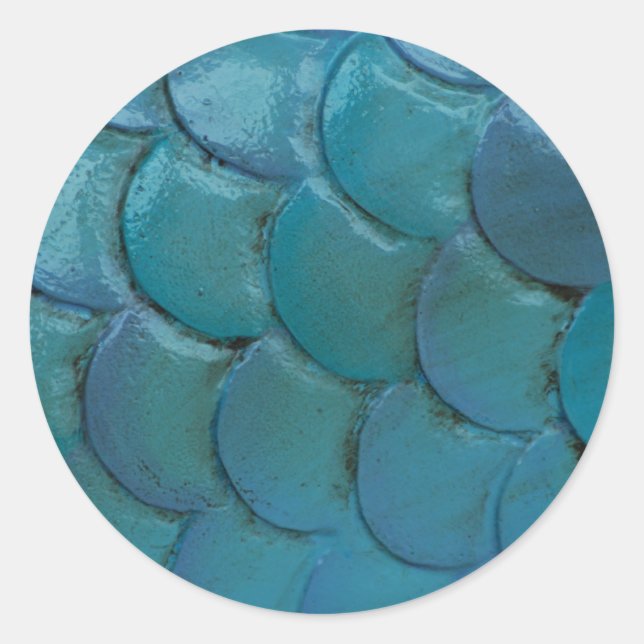 Redonda Pegatina de escalas de mar-caballo (Anverso)