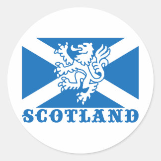 Redonda Pegatina de Escocia