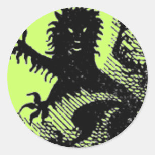 Redonda Pegatina de escudos medievales