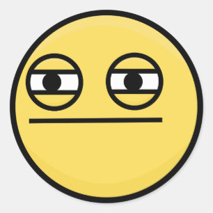 Redonda pegatina de escudos sin gracia