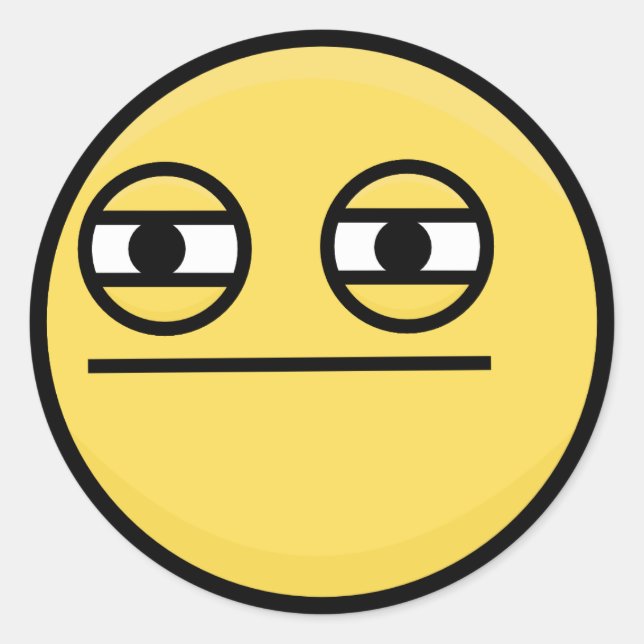 Redonda pegatina de escudos sin gracia (Anverso)