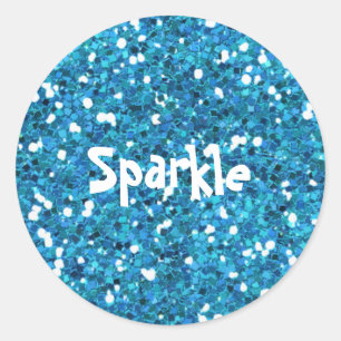 Redonda Pegatina de esparkle