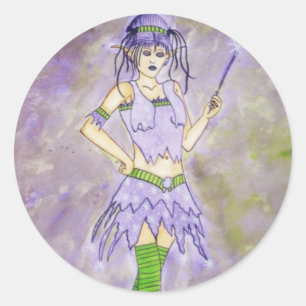 Redonda Pegatina de esparkle