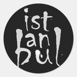 Redonda Pegatina de ESTAMBUL