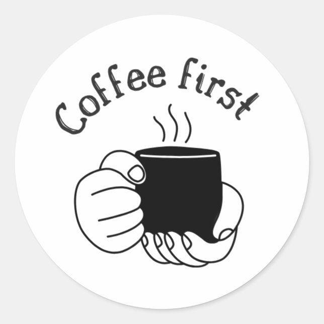 Redonda Pegatina de estudio (Anverso)