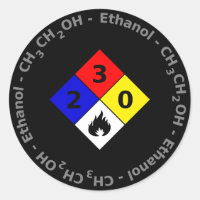 Pegatina de Etanol MSDS