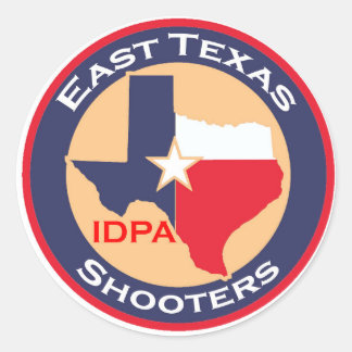 Redonda PEGATINA de ETIDPA Texas