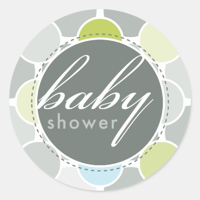 Redonda PEGATINA DE EVENTO :: puntos difusos 1 (Anverso)