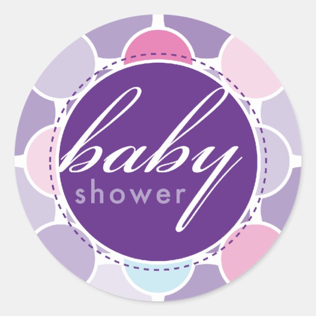 Redonda PEGATINA DE EVENTO :: puntos difusos 7 (Anverso)