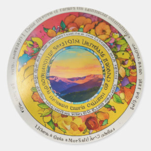 Redonda Pegatina de expresiones negrita