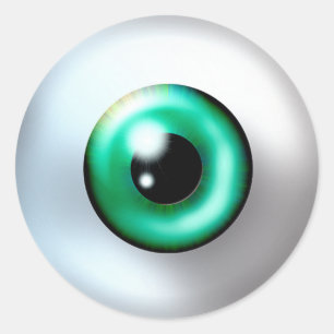 Redonda Pegatina de Eyeball