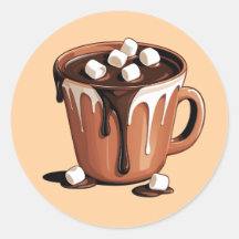 Pegatina de fantasía de volcán de chocolate derret