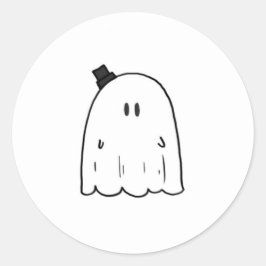 Redonda Pegatina de fantasma de corte