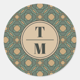 Redonda Pegatina de Favor de Boda