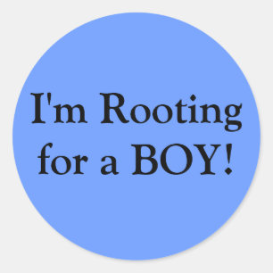 Redonda Pegatina de Fiesta de Revelación de Género