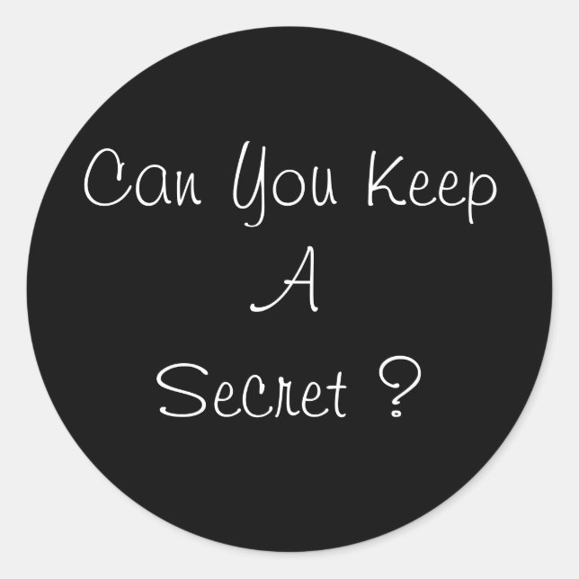 Redonda Pegatina de Fiesta sorpresa (Anverso)