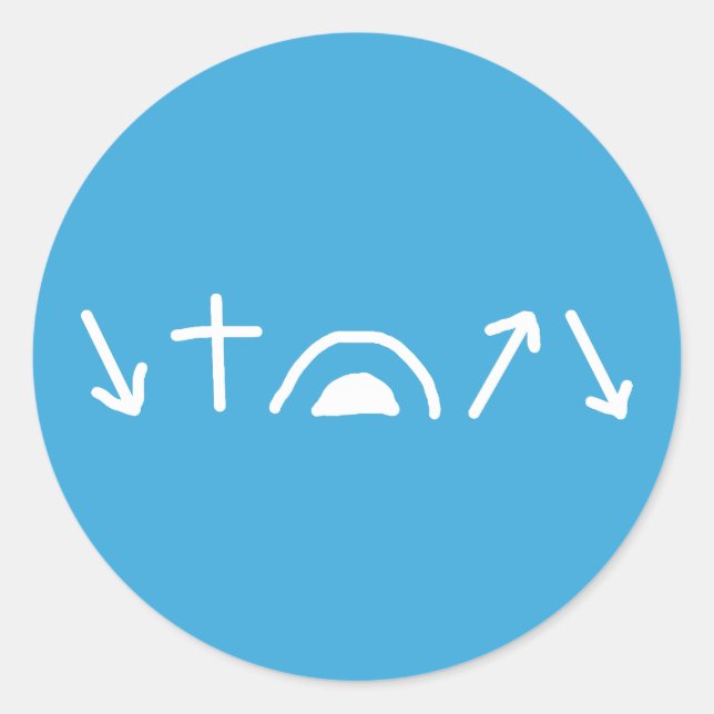 Redonda Pegatina de filas de gospel (Anverso)