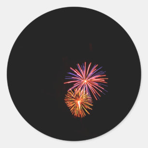 Redonda Pegatina de Fireworks P3621