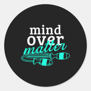 Redonda Pegatina de fitness de Mind Over Evolution