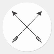 Pegatina de flechas desgastadas personalizables