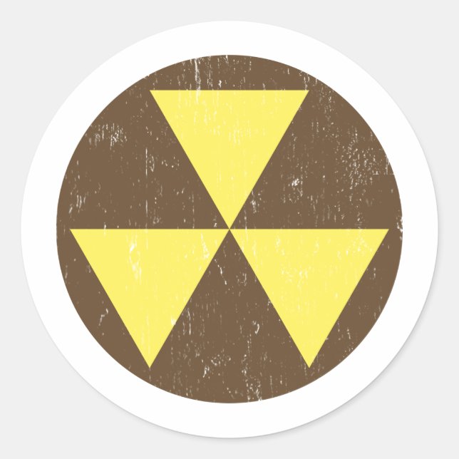 Redonda Pegatina de foco de protección (Anverso)