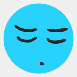 Redonda Pegatina de fondo de Personalizable emoticono