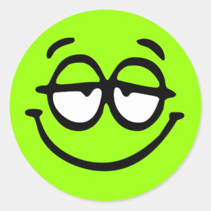 Redonda Pegatina de fondo de Personalizable emoticono