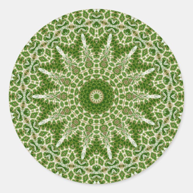 Redonda Pegatina de Forest Lace (Anverso)