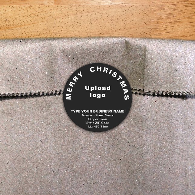 Redonda Pegatina de formas redondas de negocios de Navidad (Subido por el creador)