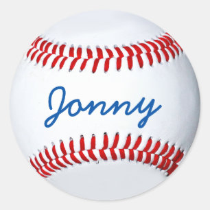 Redonda Pegatina de foto de béisbol personalizada