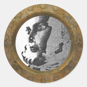 Redonda pegatina de fotograma de personalizable