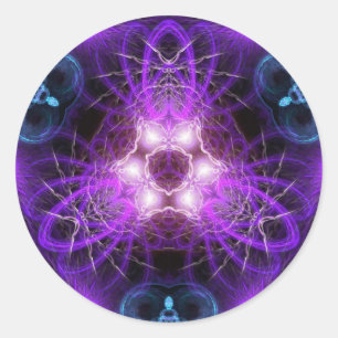 Redonda Pegatina de FractalART 001
