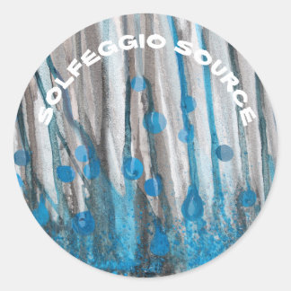 Redonda Pegatina de frecuencias creativas - Fuente de Solf