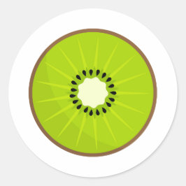 Redonda Pegatina de fruta de Kiwi