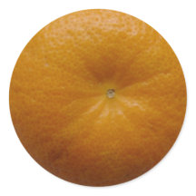 Pegatina de fruta naranja