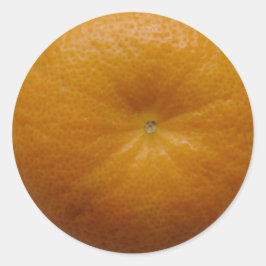 Redonda Pegatina de fruta naranja