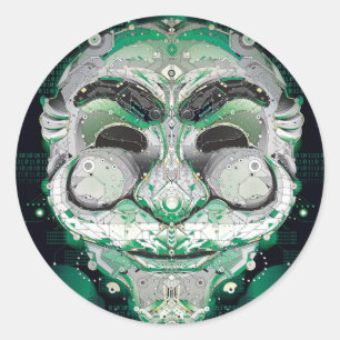 Redonda Pegatina de Fsociety, brillante