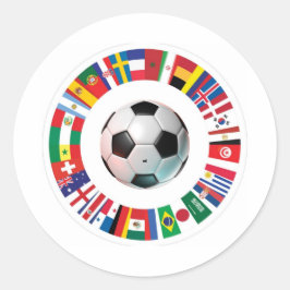 Redonda Pegatina de fútbol
