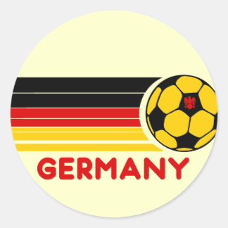 Redonda Pegatina de fútbol de Alemania