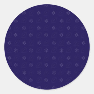 Redonda Pegatina de fútbol de copo de nieve