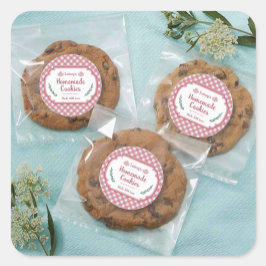 Redonda Pegatina de Galletas Caseras
